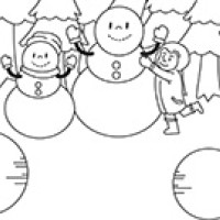 Omaľovanka Zima 2018 Omaľovanka Zima 2018