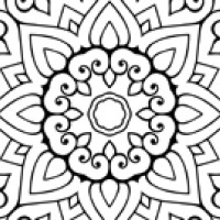 Omaľovánka Mandala Omaľovánka Mandala